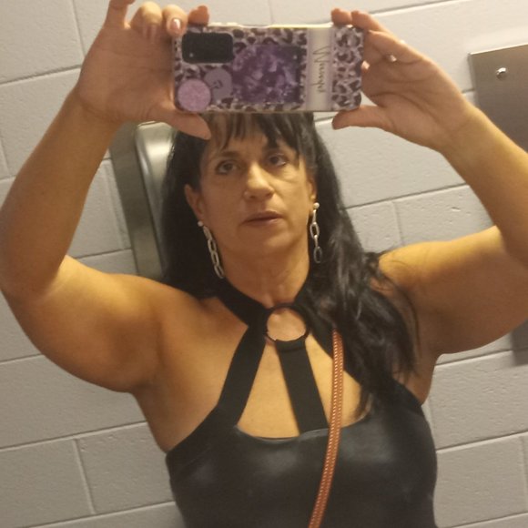 ELECTRIC YOGA Black Widow Faux Leather Look Tank Top Women’s Size M 🖤⚡️🖤 - Picture 9 of 13